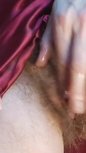 I Came Very Hard When I Was Jerking off My Clitoris, Very Hairy and Creamy Pussy, Hot MILF Masturbating