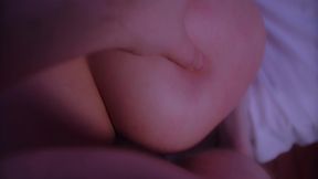 prurient male piss on tits his woman s and ass fuck her, and she gets cum in mouth.