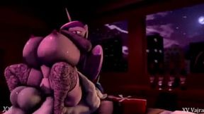 3D Gigantic Boobs Cowgirl View My Little Pony Enhanced with Audio