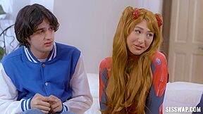 Harley King And Mina Luxx Cosplay 4some Sex