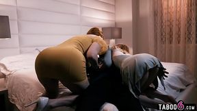 MILF stepmom Lauren Phillips tests teen stepdaughters Madi Collins her black boyfriend