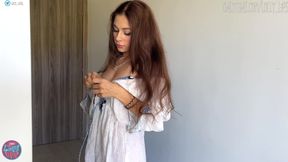 my sexy girlfriend masturbate her pussy