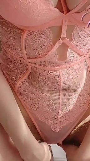 An Extremely Hairy Brunette Finger Masturbates a Pussy From Which Big Labia Stick Out MILF Ginnagg