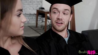 "if you Graduate I will let you Fuck Me" Stepsis Rides me on Graduation Day