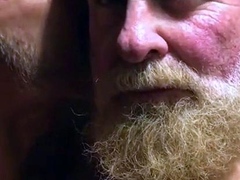 Muscular Daddies Intimately Kissing