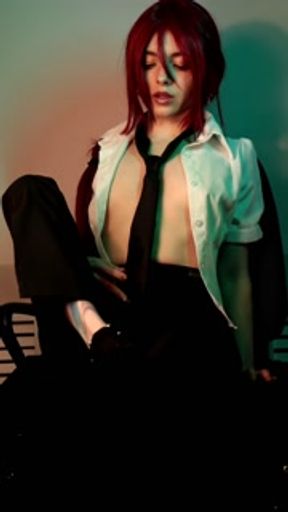 Makima will show her pet how to lick her feet