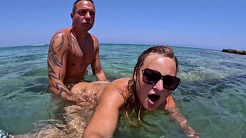 THE NON-MERMAID: Big-Ass Teen Lina Fucked in a Vacation Paradise (Underwater Sex)