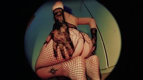 4K Facesitting trans anal masturbation in black panties close up asshole tranny crossdresser transgender MTF toys in asshole worship anal playing ass gathering