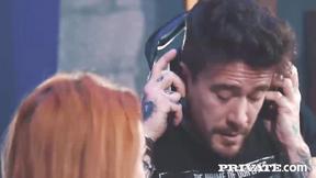 ”Gorgeous red head sexy girl Ella Hughes gets her trimmed cunt pounded”