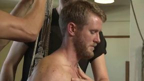 Men On Edge: Hairy Dude Gets His Uncut Cock Edged