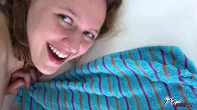 Natural babe shows that this isn't her only attribute