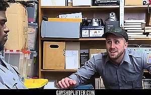 Youngperps-hot black security officer fucks anothe