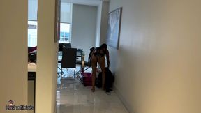 kashofficials and majestynasty gets interrupted by intruder while masturbating