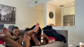 kashofficials and majestynasty gets interrupted by intruder while masturbating