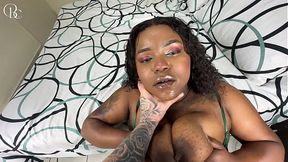 Black Babe Let's a White Guy Fuck and Cum Inside Her Pussy