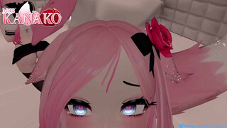 VTUBER CAT GIRL gives you a BJ while you get a view UP HER SKIRT!!!! CUM IN MOUTH FINISH!!!!