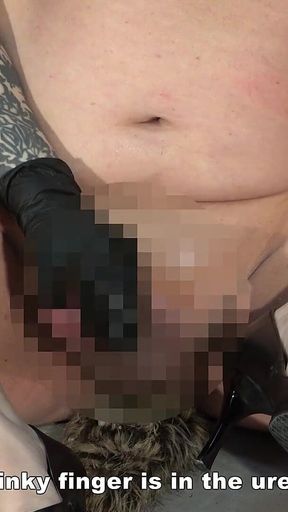 Female Boss's Handjob, Edging, Post Orgasm Handjob, Semen Licking Clean up, Put on Chastity Belt, Masturbation Prohibited