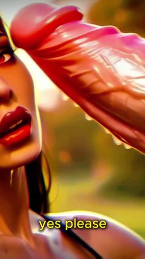 (4k) Ai 3D Animated Porn - Latina Baddie Worships Big White Cock (interracial Asmr) - Ai Visuals X