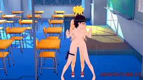 Hard Naruto Hentai Sex – Young Sarada Fucked for Creamy Finish