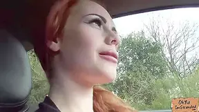 Stranded British Babe Sucks Cock