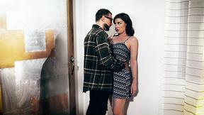 ”Creepy inspector corners his stepmom tenant n wants to fuck her”