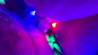 Christmas slut stuffed with fat 10 inch cock sleeve