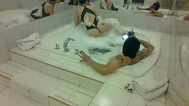 A horny visit to a Hotel Jacuzzi turns into a BEHIND THE SCENES VIDEO.... ENJOY!!!