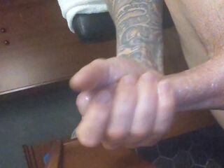 chiseled and tattooed white hunk solo