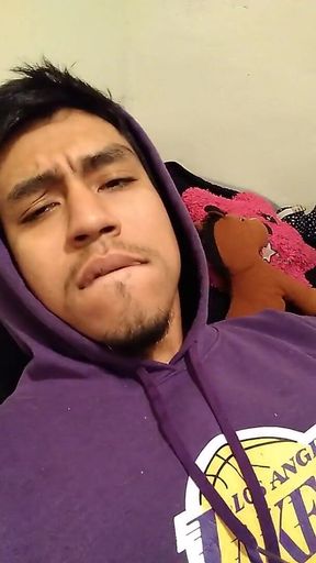 On My Stepsister's Bed Touching Cock