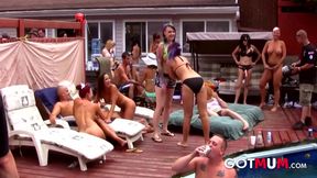 Busty Milf In A Lesbian Orgy Party