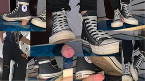 Mistress Marys extreme cock trample - Part 2 - Converse Chucks High Top