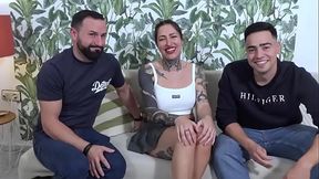 Busty Spanish MILF Lara Croft gets double penetration
