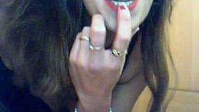 Nasty milf white vixen on webcam dancing and stripteasing