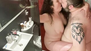 Wonderful weekend with my super sexy vixen inside a luxury hotel suite #4: Beauty scrub inside the shower