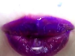 lipstick fetish - purple