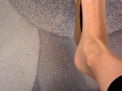 Linsey Dawn solo foot fetish