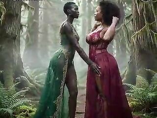 nigerian [AI GENERATED] village afro darksome teen enjoys a ride raw sex ride by a darksome afro - american attractive ebony chap in the bush whilst step mamma was away. doggystyle, missed missionary, bj