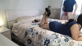 Her ass&#x1F351; in pantyhose between those sexy heels&#x2014;no penetration needed &mdash;  straight to cum!