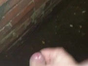 Quick cum in public... Almost caught at the beginning