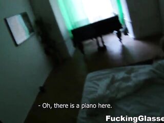 Screwing Glasses - Sex on a piano with teen