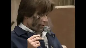 Naughty mechanic teaches Yvonne Paradise the joys of pussy licking