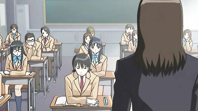 Watch this naughty teacher with panty flashes get wild with group sex in the office