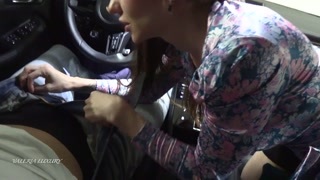 Took a Pretty Girl to Fuck her Pussy and Mouth. And she Got Dick in the Car