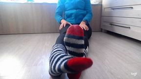 Winter cozy warm socks to cam mp5