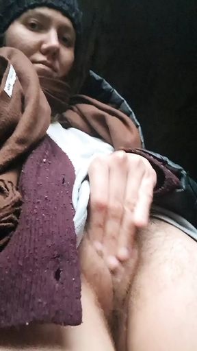 Masturbation in utility room