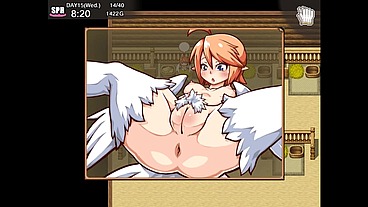 Impregnate my harem farm [ BREEDING HENTAI game ] Ep.6 virgin got pregnant with her first creampie !