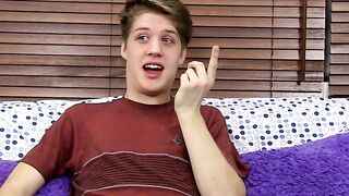 Hunk's Hot Striptease & Masturbation Session - Interview with Older Guy