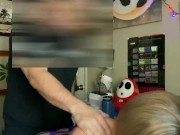 HUGE FACIAL onto trans slut