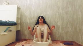 Pedicure with Masturbate