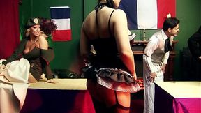 Wartime Lust: Gang Bang in Lingerie and High Heels